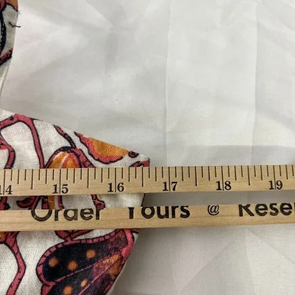 House Of Harlow 1960 Linen Blend Floral Print Sleeveless Romper Size 6 Women - Picture 9 of 12